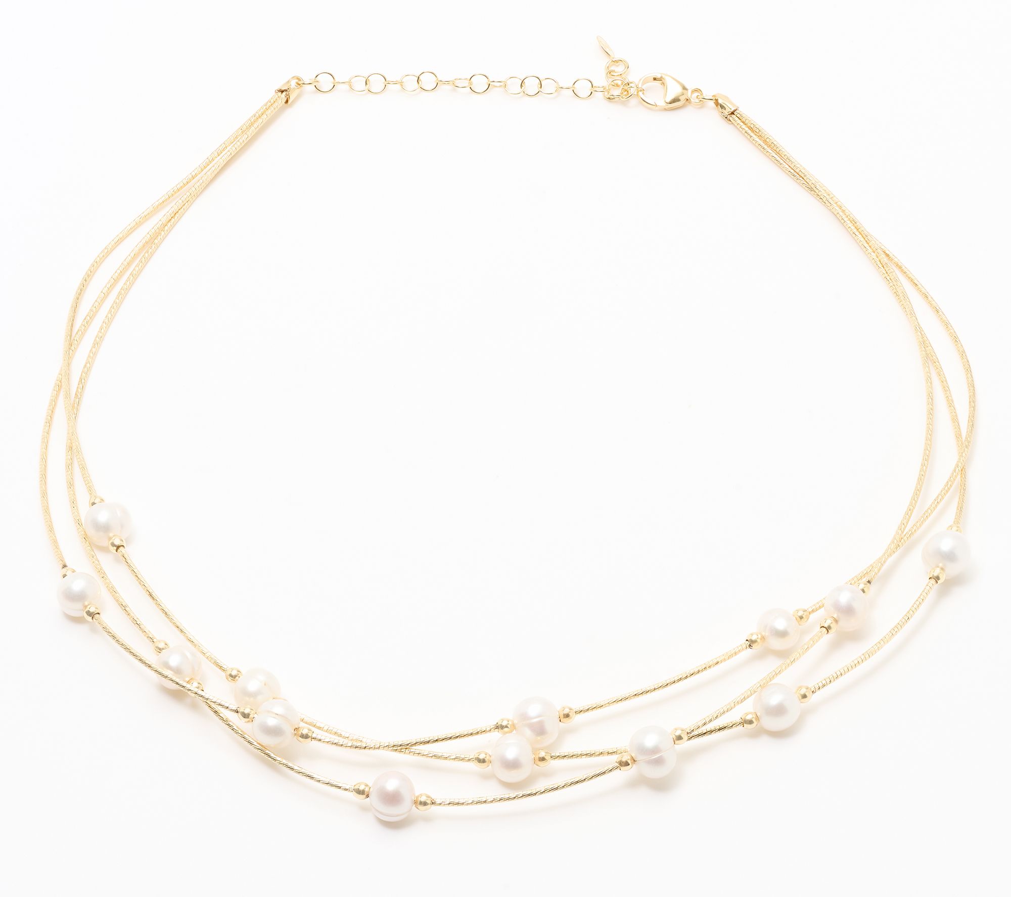 Honora Cultured Pearl Multi-Strand Necklace, Bronze