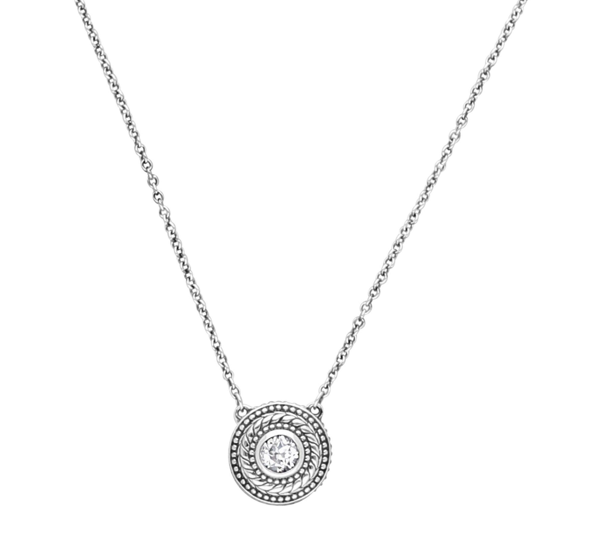 Tiffany Kay Studio Sterling Silver Gemstone Button Necklace
