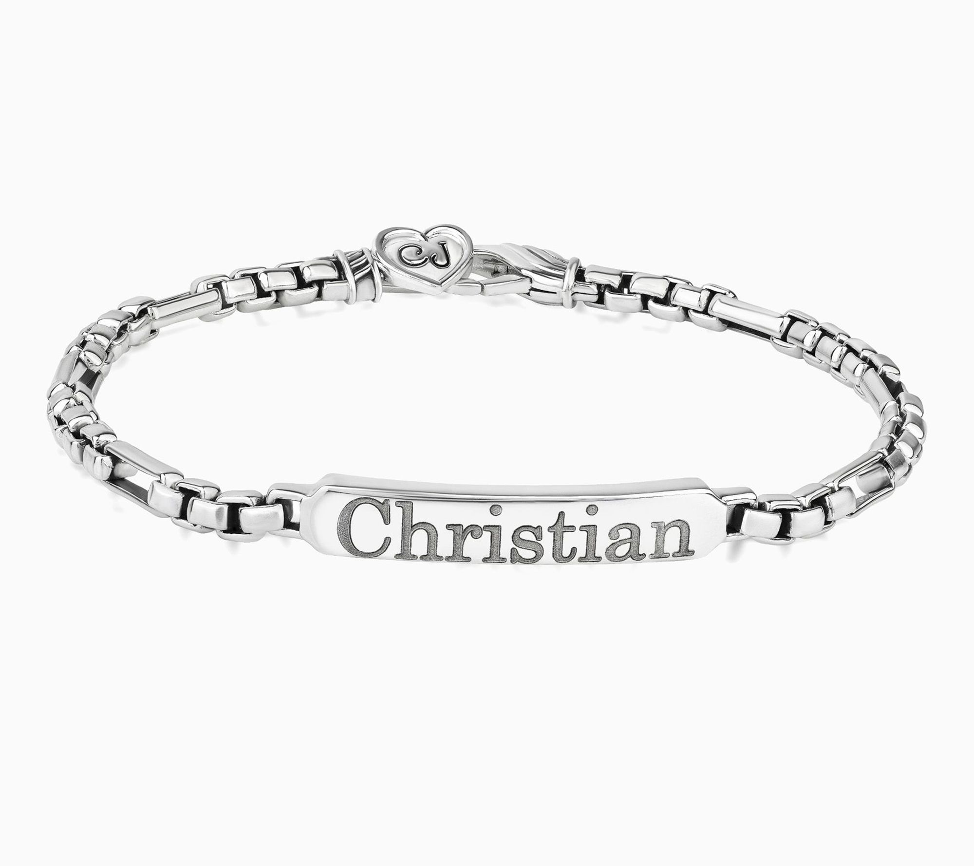 Christian James by Scott Grimes Men's Engravable ID Bracelet - QVC.com