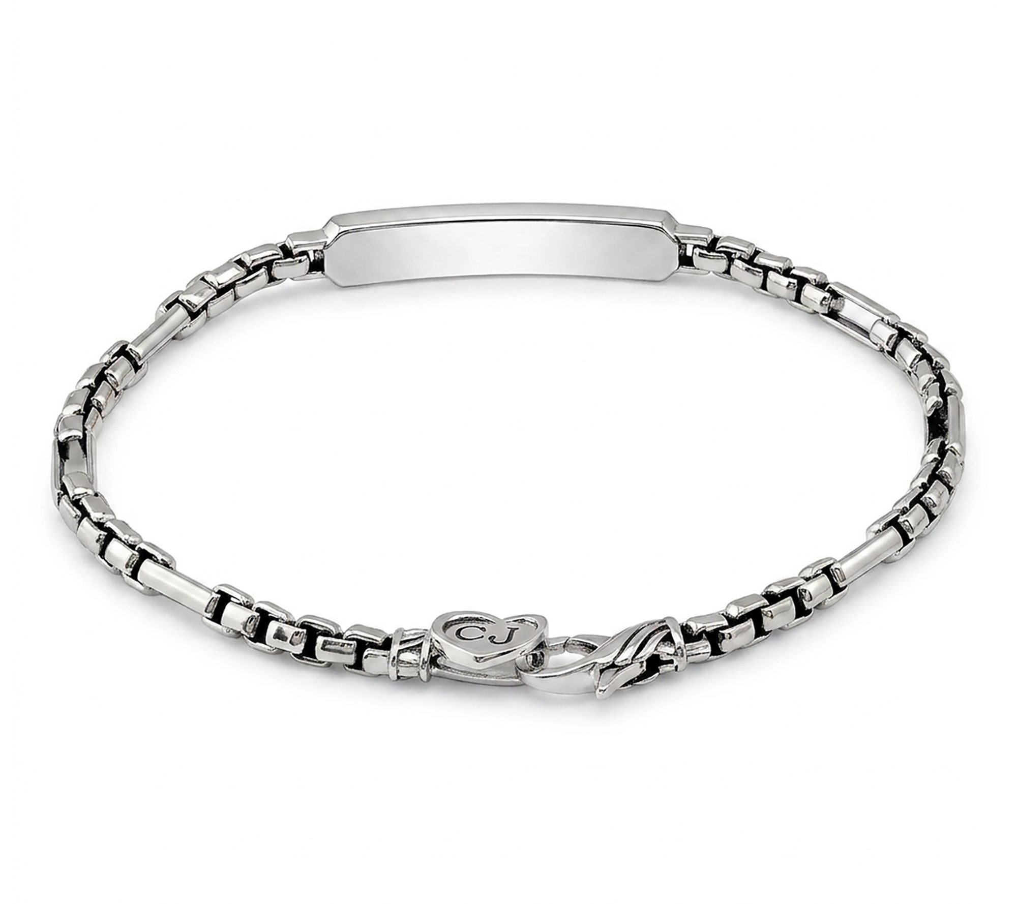 Christian James by Scott Grimes Men's Engravable ID Bracelet - QVC.com