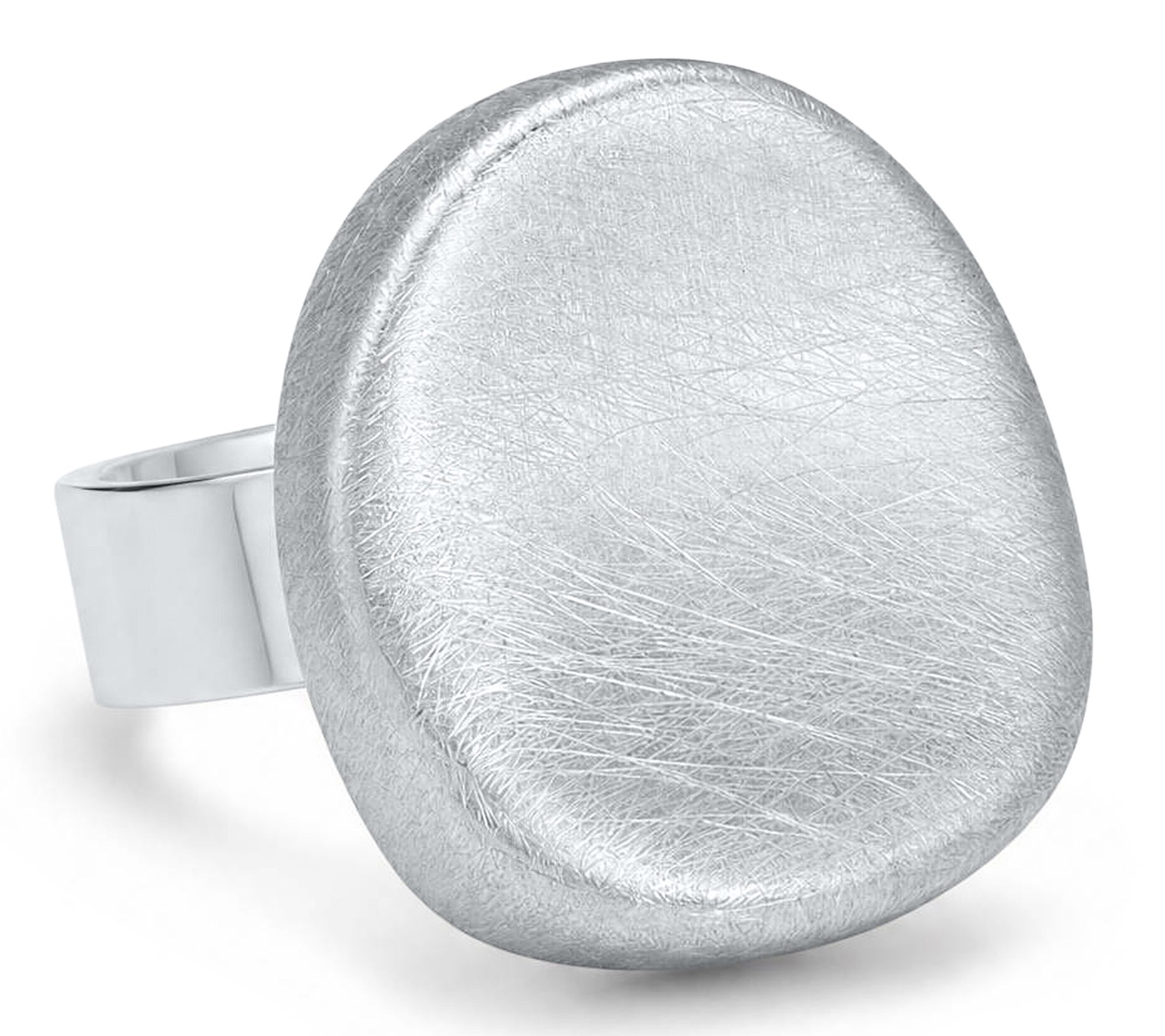Steel By Design Stainless Steel Brushed Abstract Geo Ring