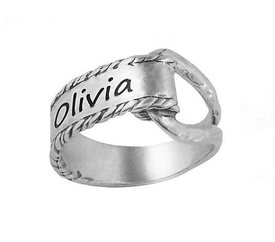 Or Paz Sterling Personalized Knotted Ring