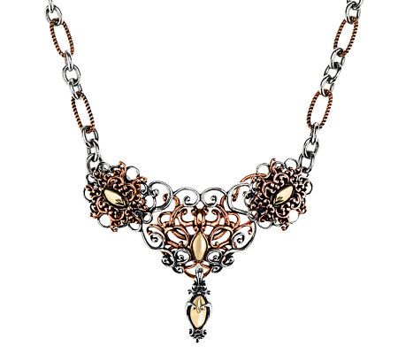 Carolyn Pollack Mixed Metal Filigree Magnetic Plaque - Page 1 — QVC.com