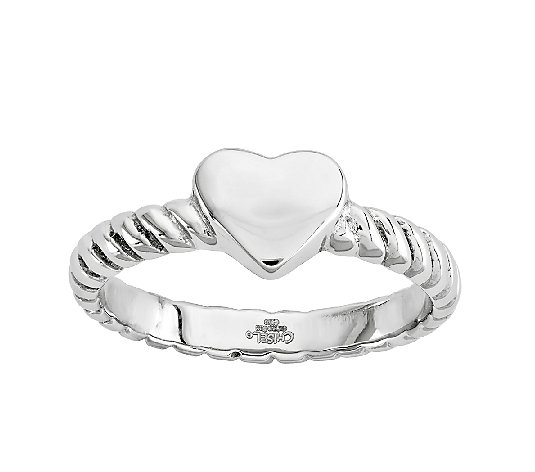 Steel by Design Twisted Heart Ring