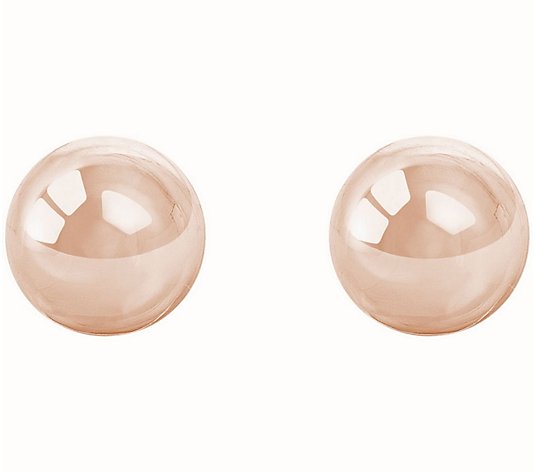 Details about   Sterling Silver Vintage 8mm Women's Ball Spheres Post Earrings w Suede Puff Pad 