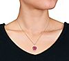 Sterling 8.35 cttw Pink Topaz Pendant with Chain, 2 of 2