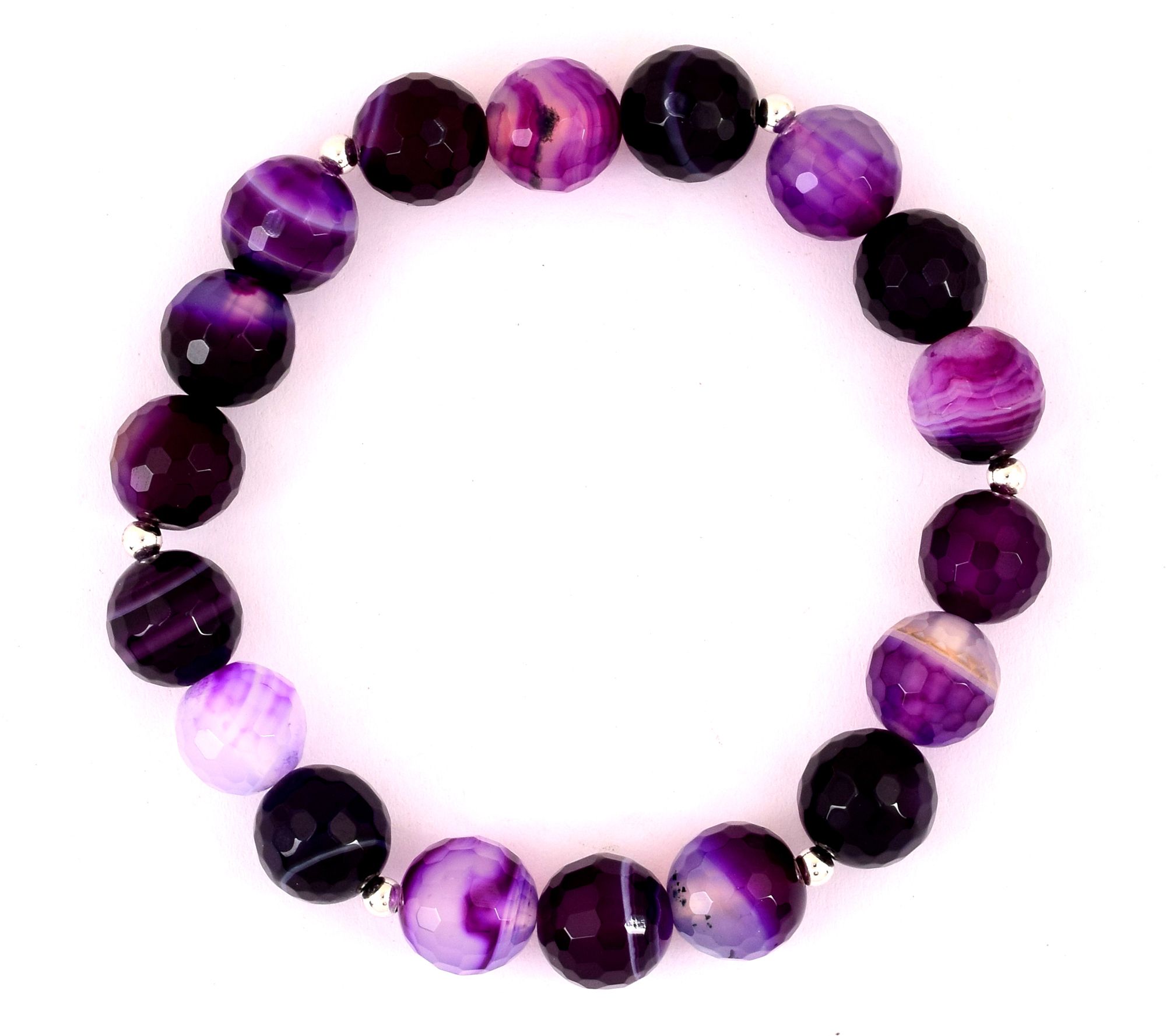 Chalcedony Bead Stretch Bracelet