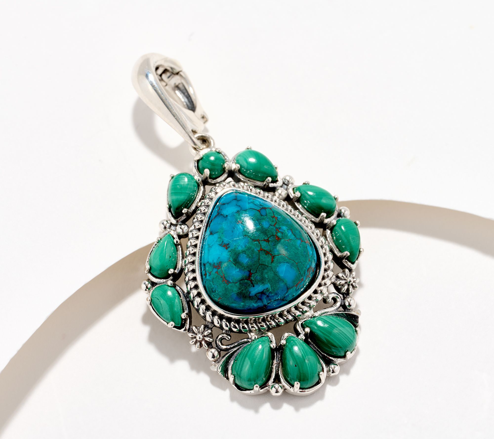 American West Sterling Silver Trillion Shape Gemstone Enhancer