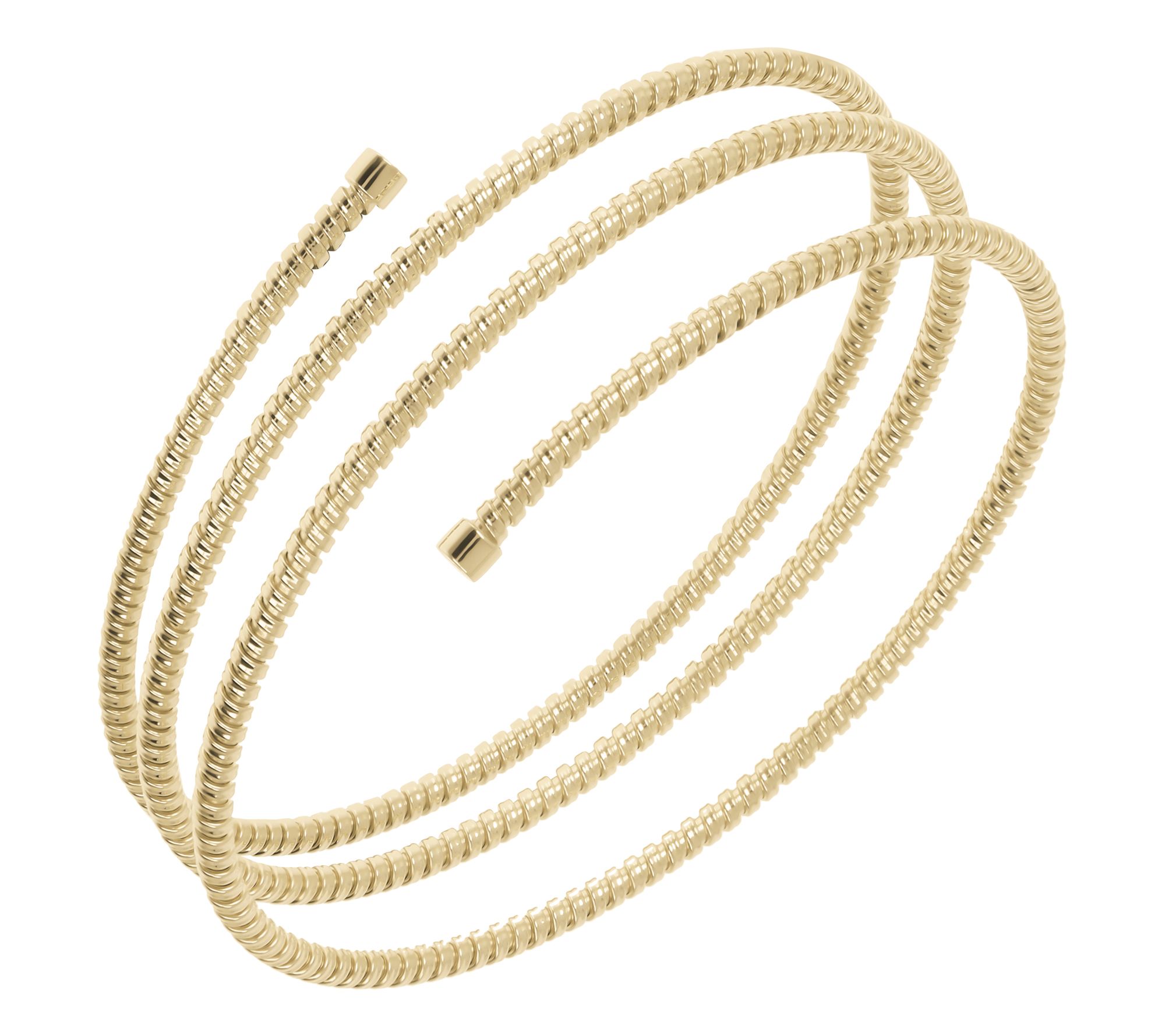 Alberto Milani Tubogas Multi-Row Wrap Bangle, 1 4K Gold