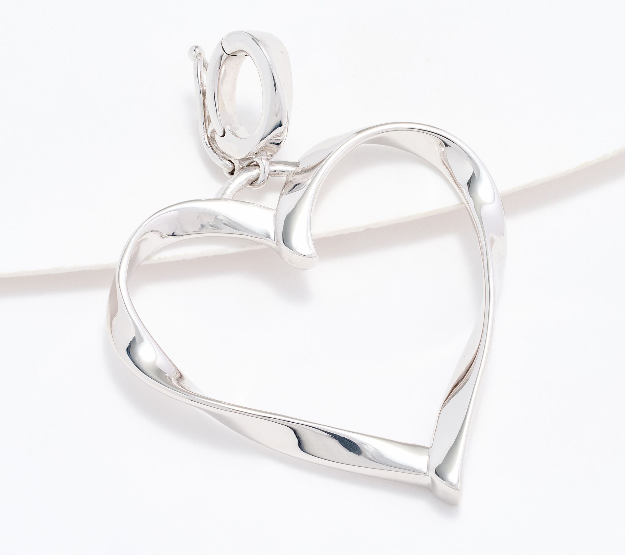 Christian James by Scott Grimes Sterling 1-1/2" Ripple Heart Enhancer 3.5g