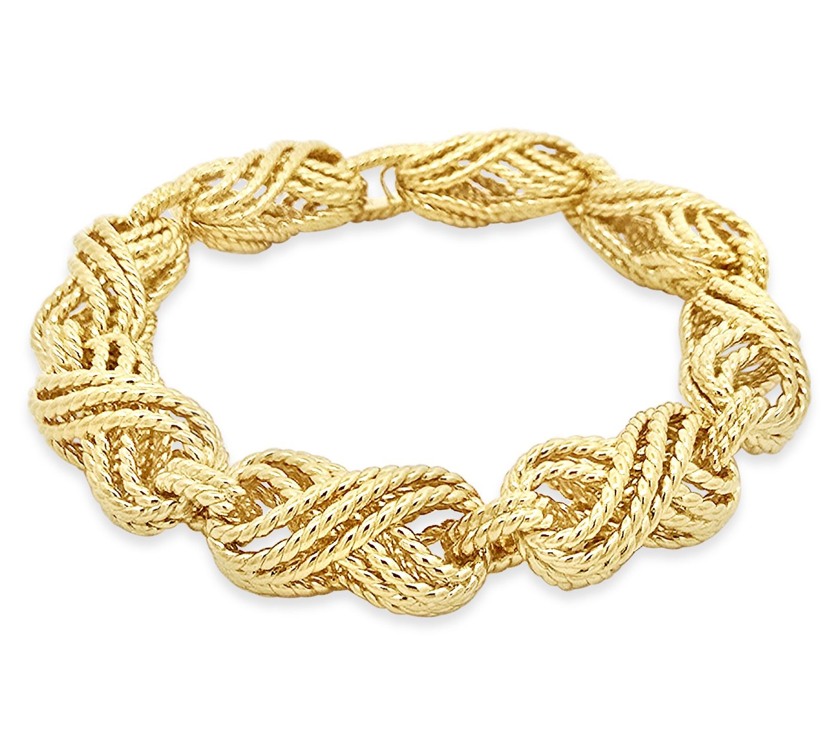 Tiffany Kay Sterling 14K Gold Clad Eyelit LinkBracelet