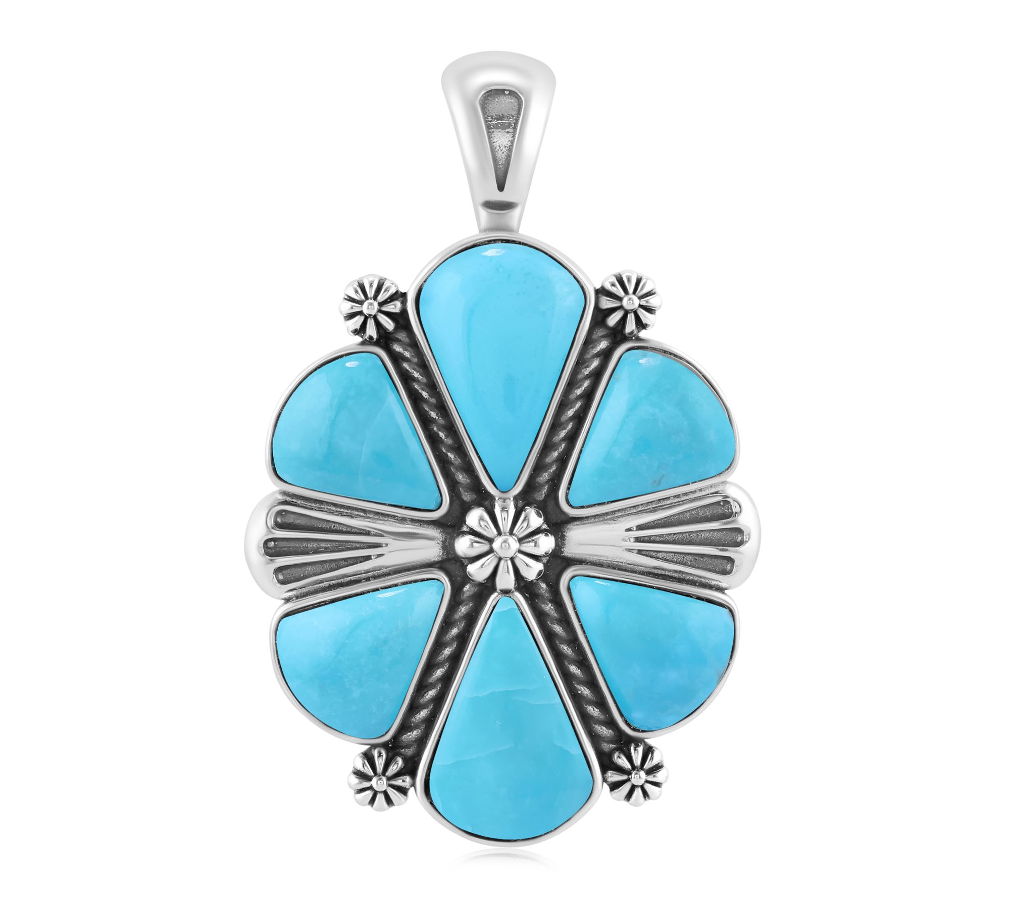 American West Sterling Six Kingman Turquoise Enhancer