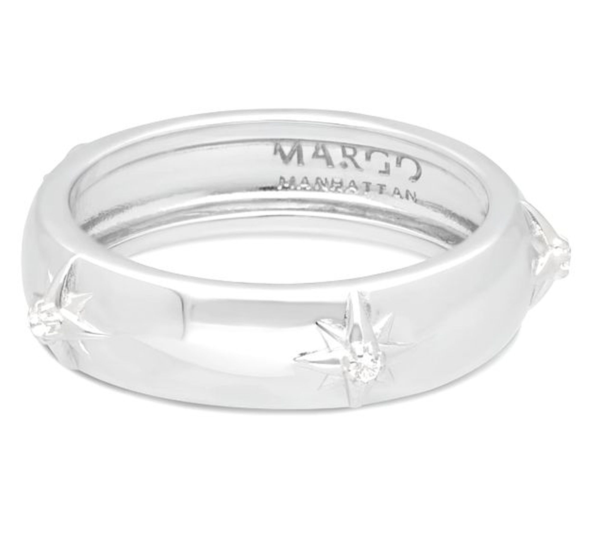 Margo Manhattan Sterling Gemstone Stella Band Ring