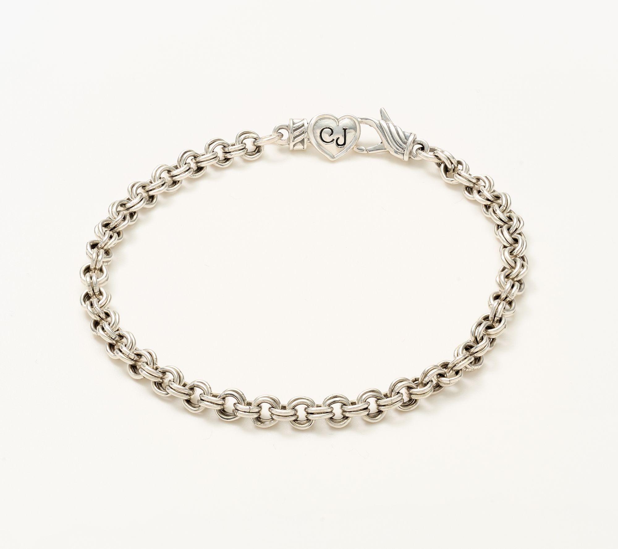 Christian James by Scott Grimes Sterling Silver Rolo Link Chain Bracelet, 7.2g