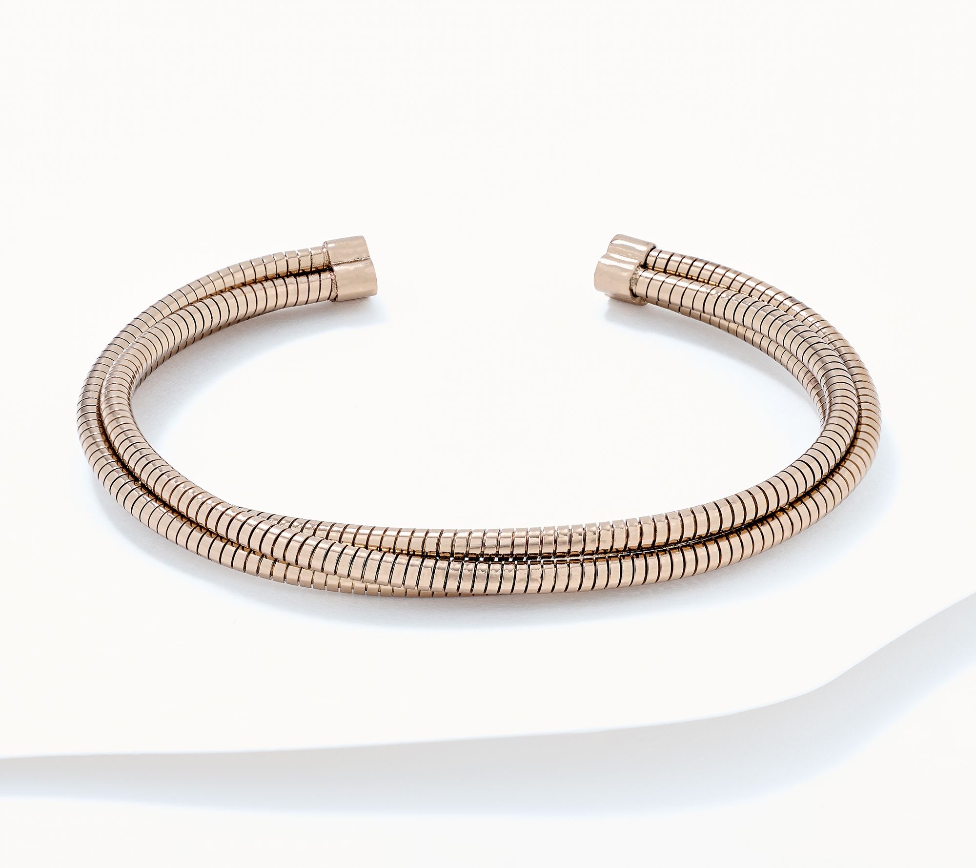 "As Is" David Markstein Bronze 3 Strand Wrapped Tubogas Cuff Bracelet