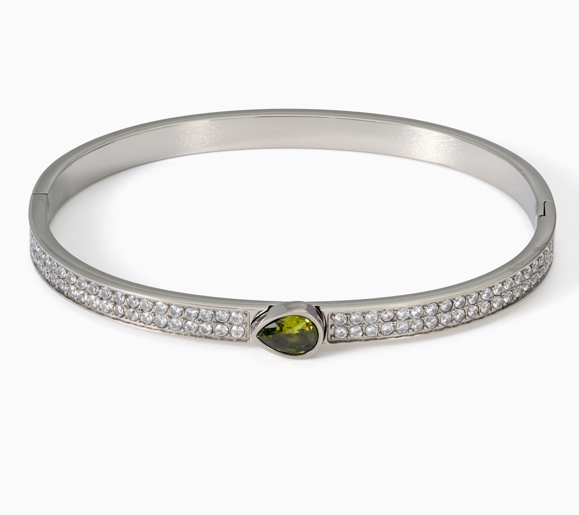 Steel by Diamonique Birthstone Bangle Bracelet