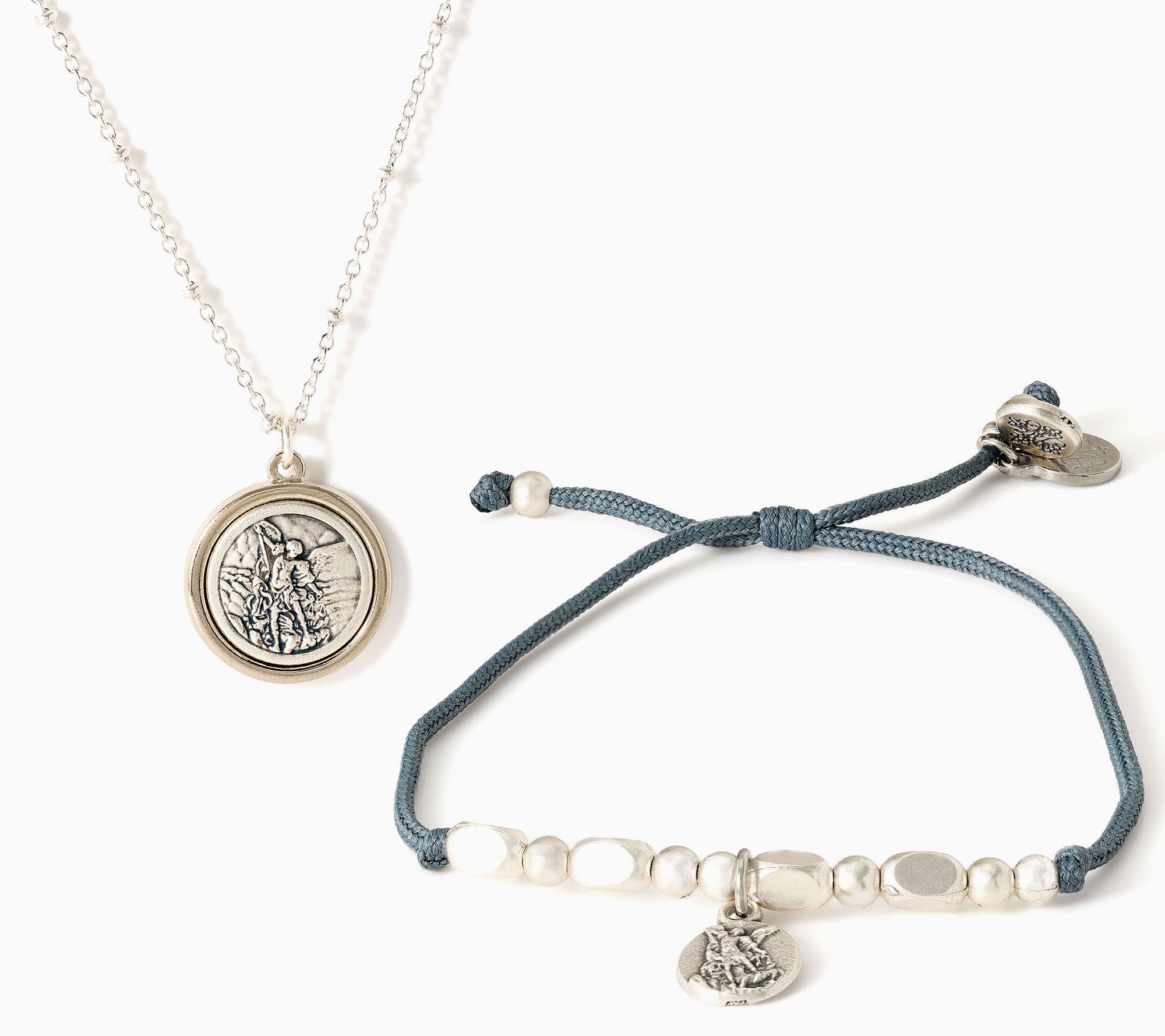 My Saint My Hero Archangel Michael Bracelet & Necklace Set