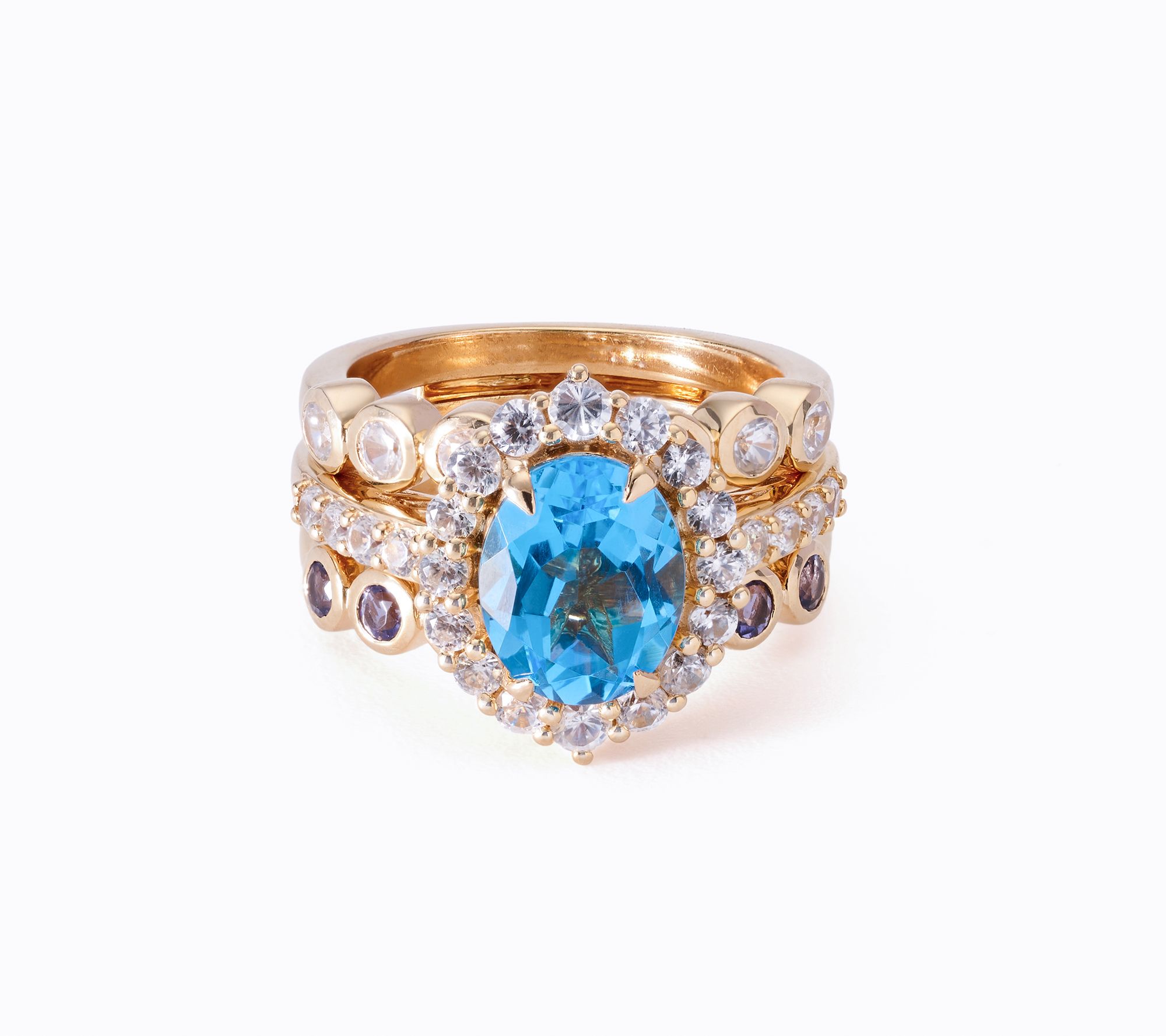 Affinity Gems Vintage Setting Halo Ring, Sterling