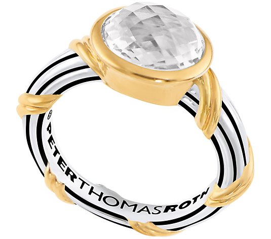 Peter Thomas Roth Sterling & 18K Clad Rock Crystal Ring