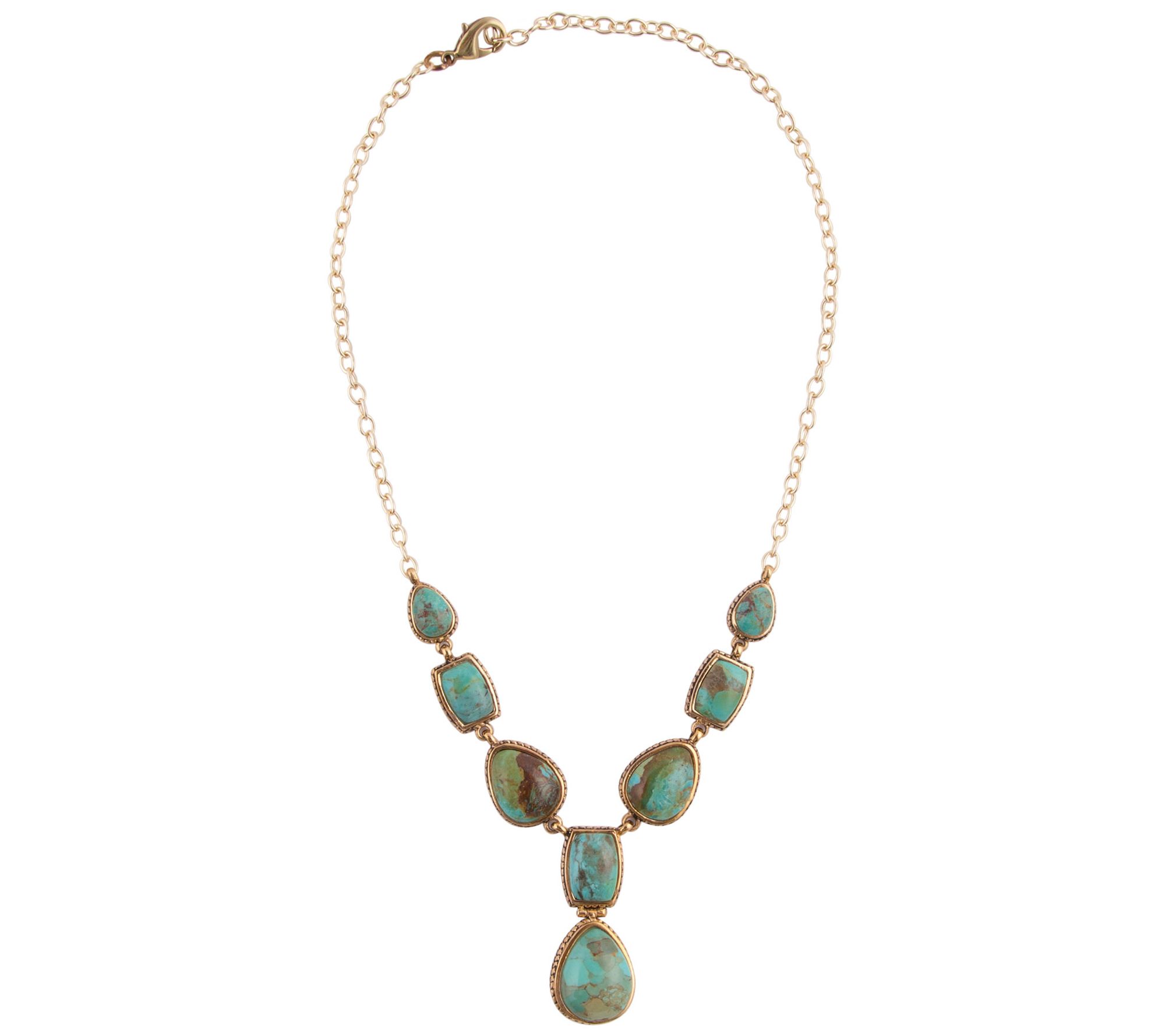 Barse Artisan Crafted Turquoise Statement Necklace - QVC.com