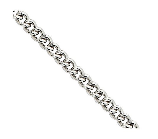 Steel by Design 4.0mm 18" Round Curb N ecklace