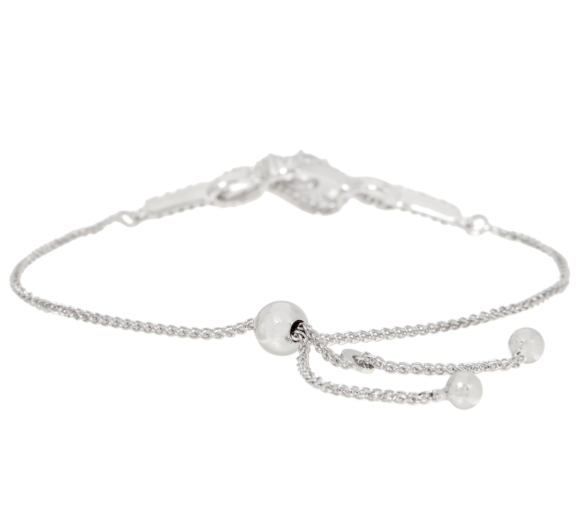 Qvc diamonique adjustable on sale bracelets