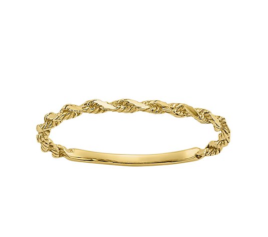 14K Gold Twisted Rope Ring