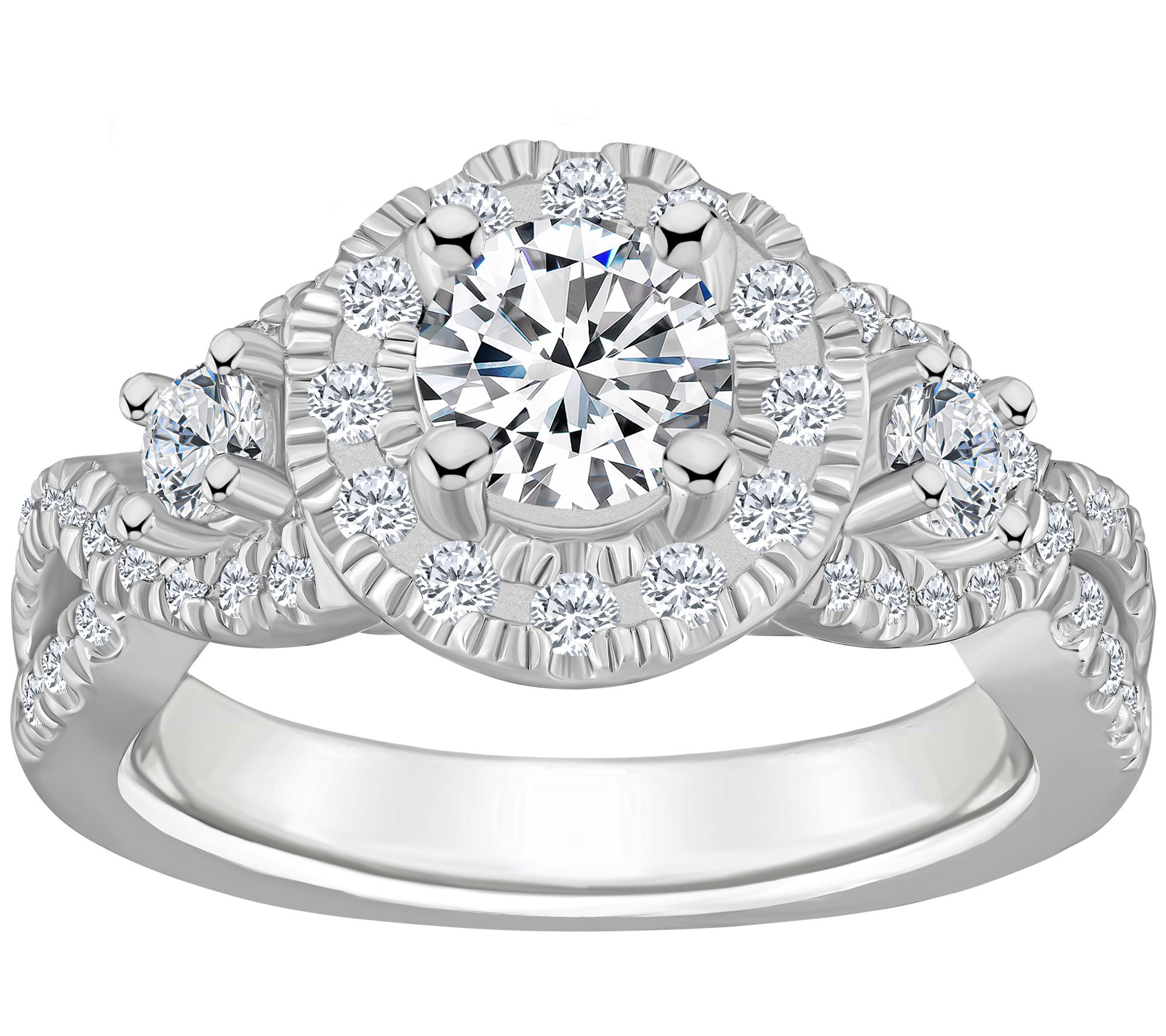 Affinity 1.50 cttw Diamond Engagement Ring, 14K Gold