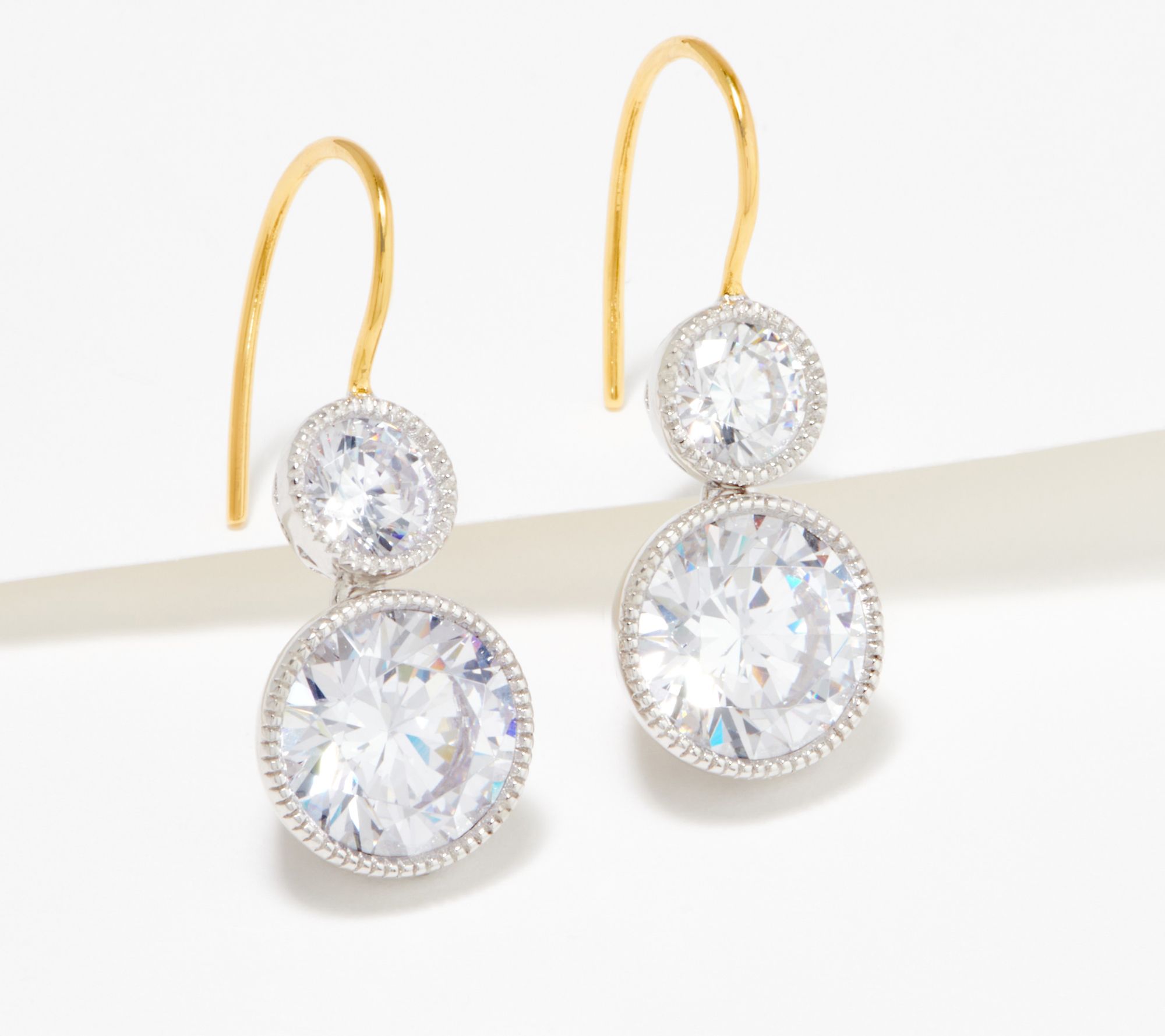 Sterling Silver Bridal Wedding Vintage Inspired CZ Drop Earrings RRP $150 