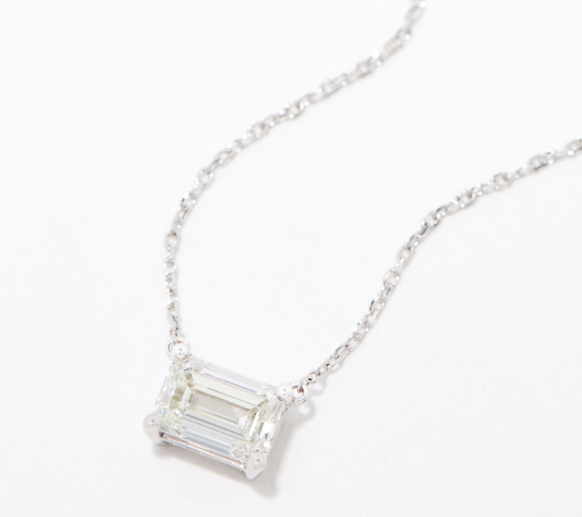 Fire Light Lab Grown 1.5ct Solitaire Diamond Necklace, 14K - QVC.com