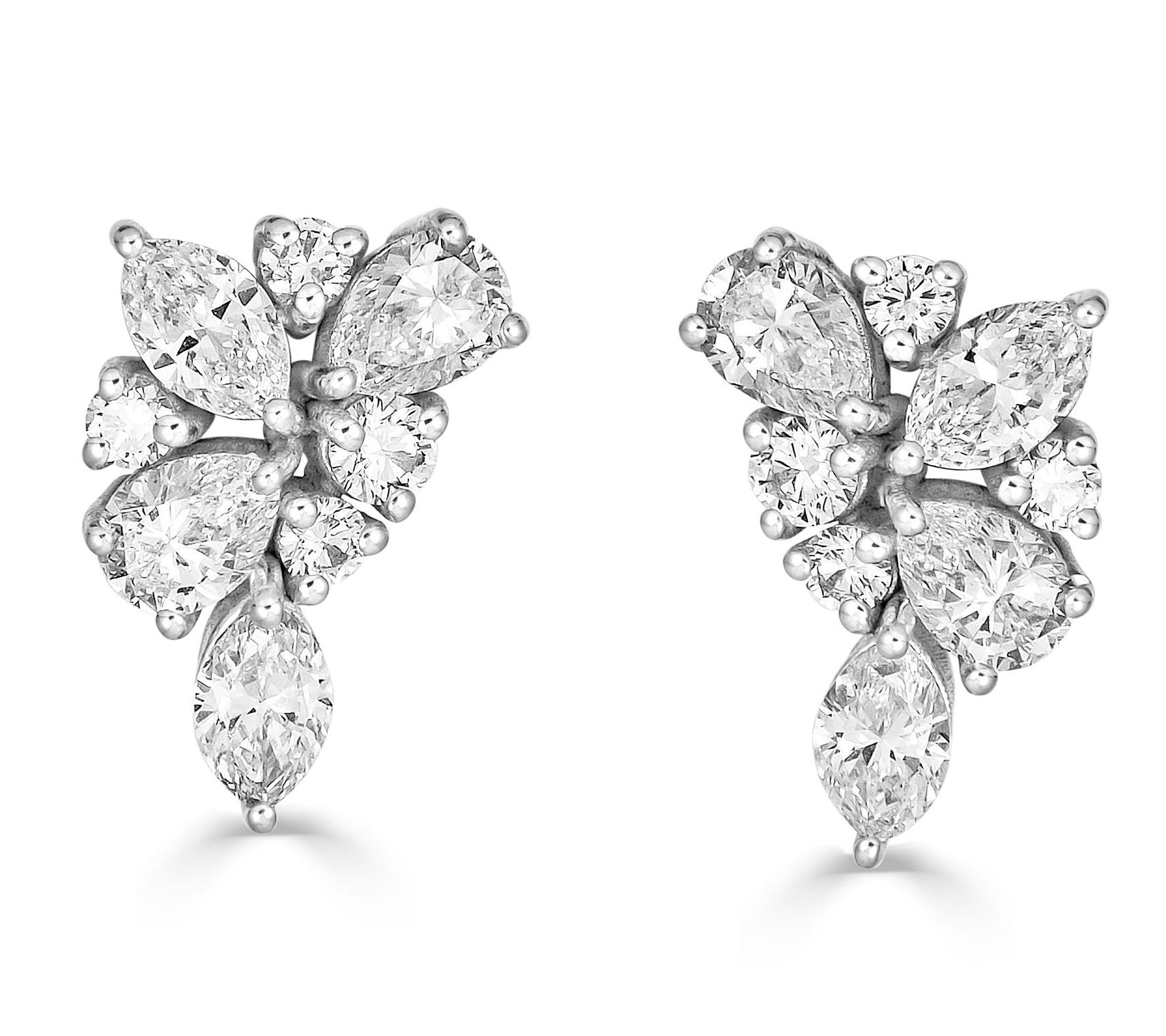 Vida Lab Diamonds 2.20 cttw Created Haya Earrings, 14K