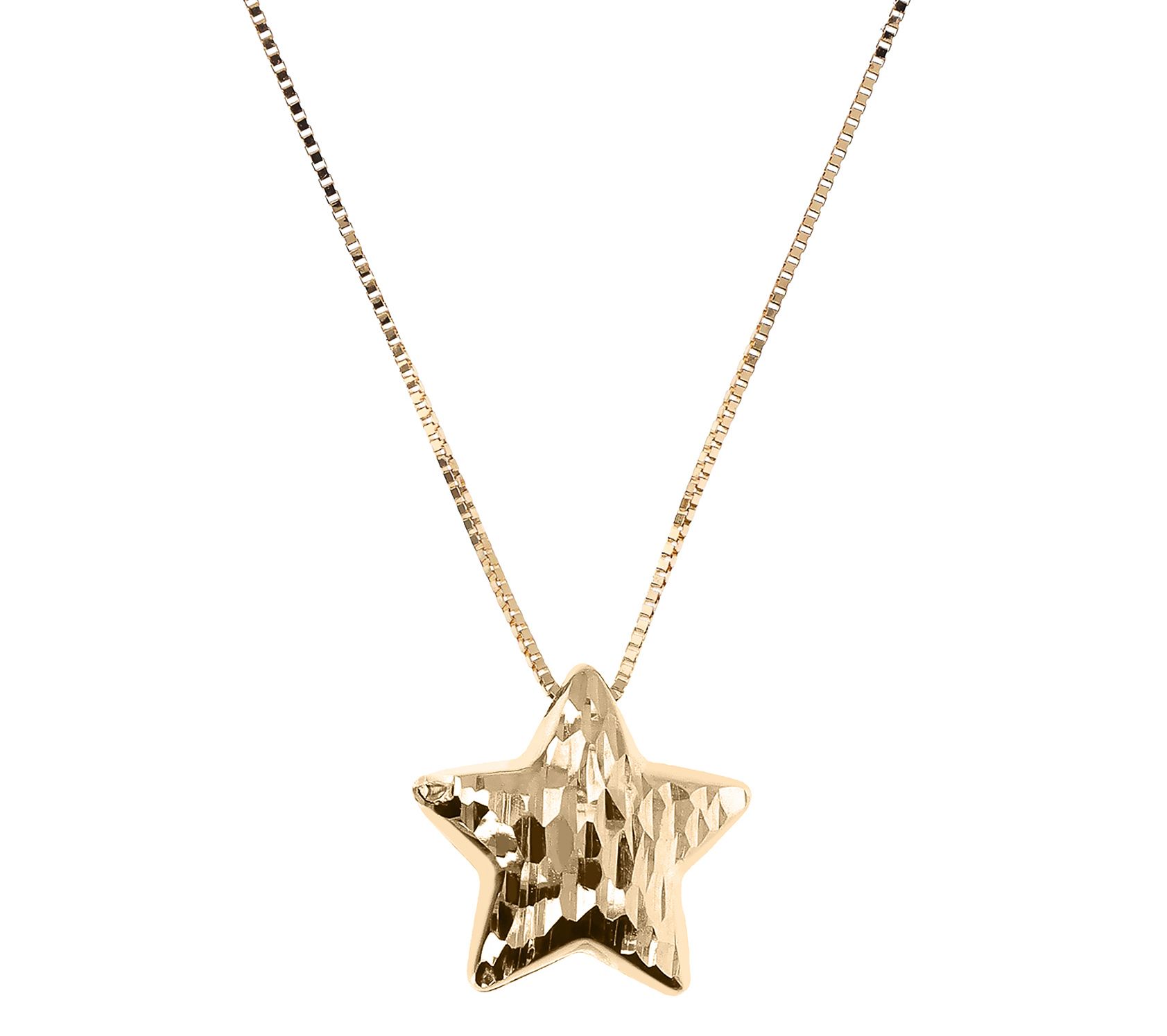 EternaGold Reversible Petite Star Necklace, 14KGold