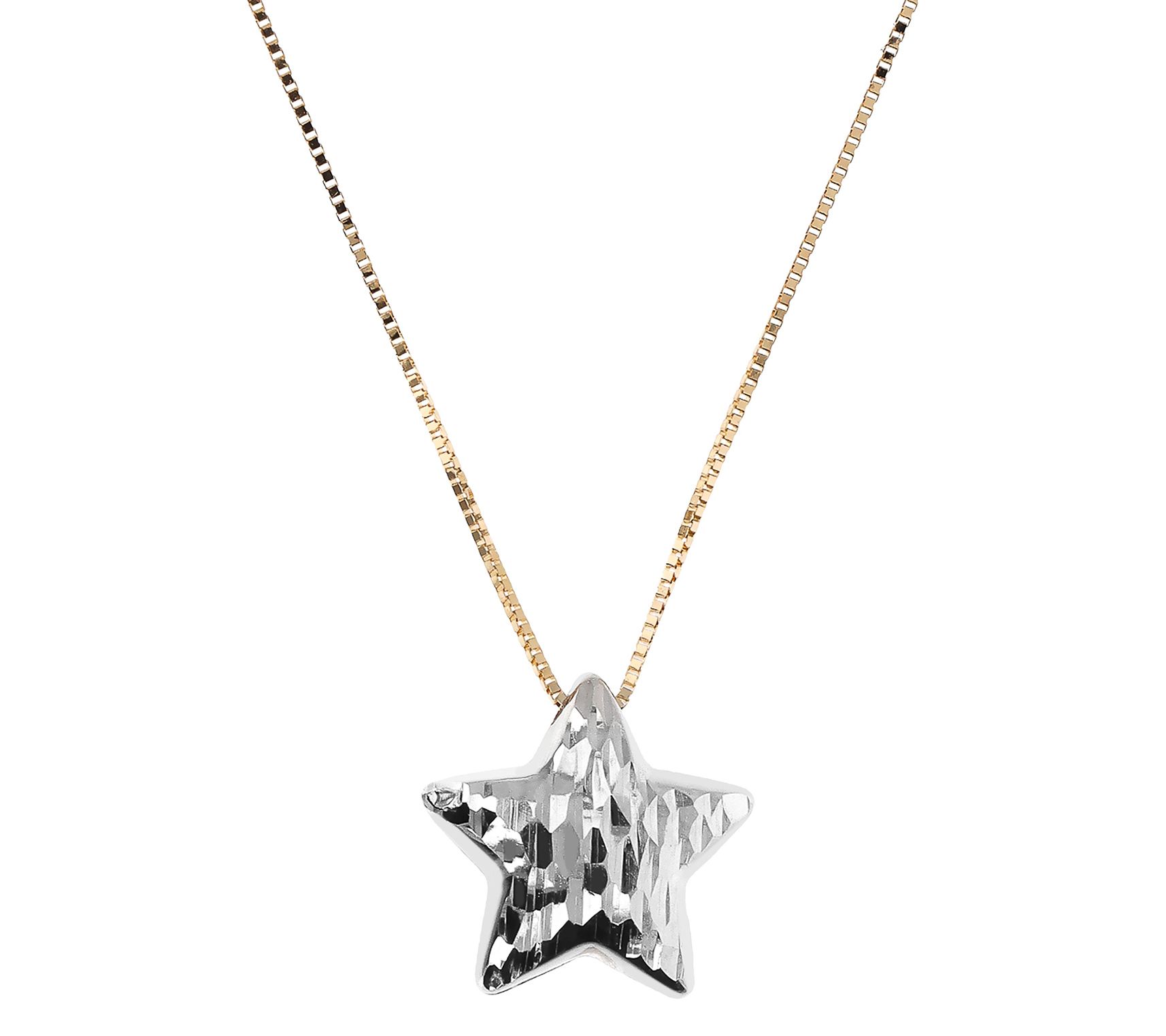 EternaGold Reversible Petite Star Necklace, 14KGold