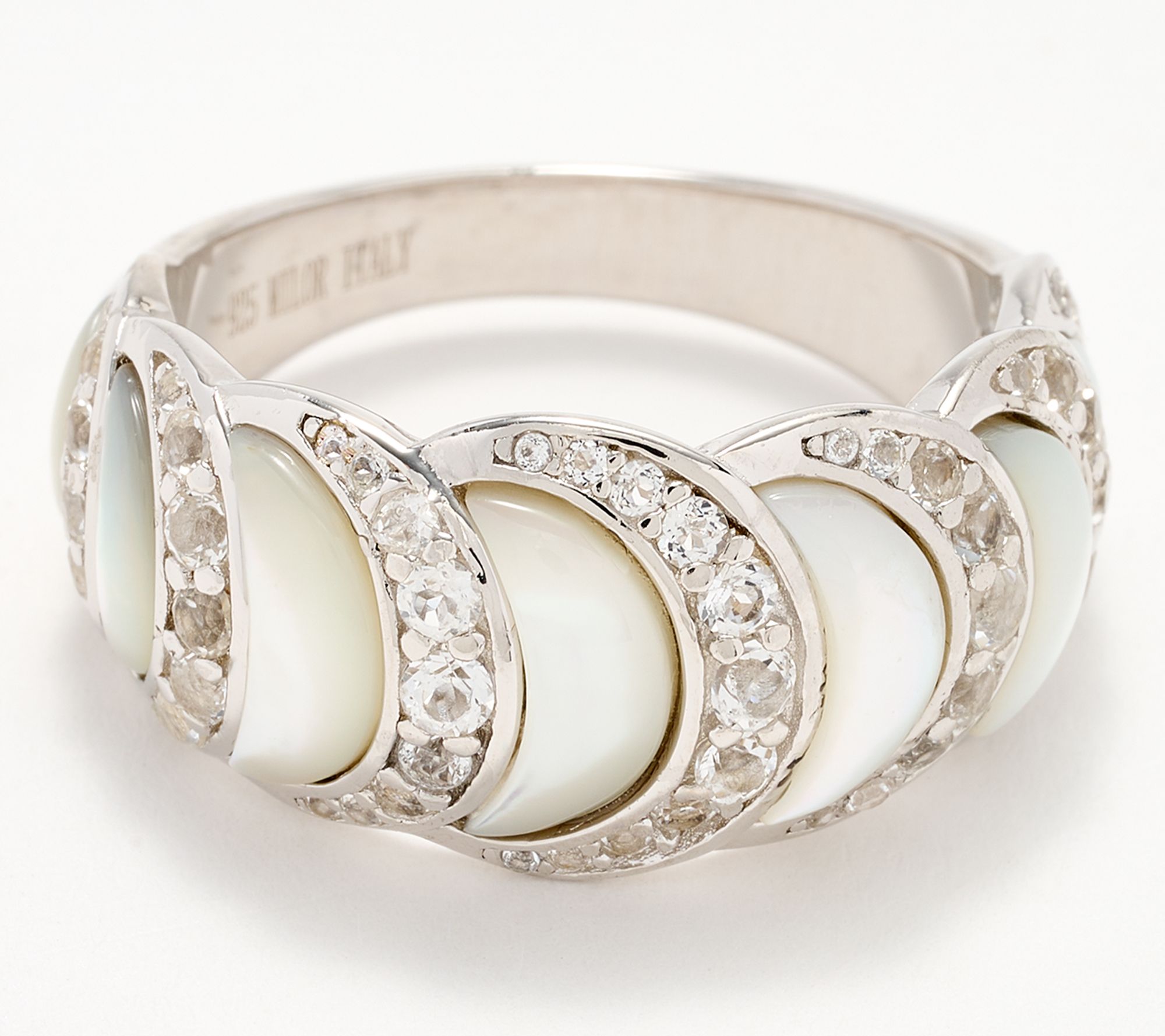 Silver diamond 24冊セット White Cubic Zirconia Rhodium Over Sterling Silver Ring With