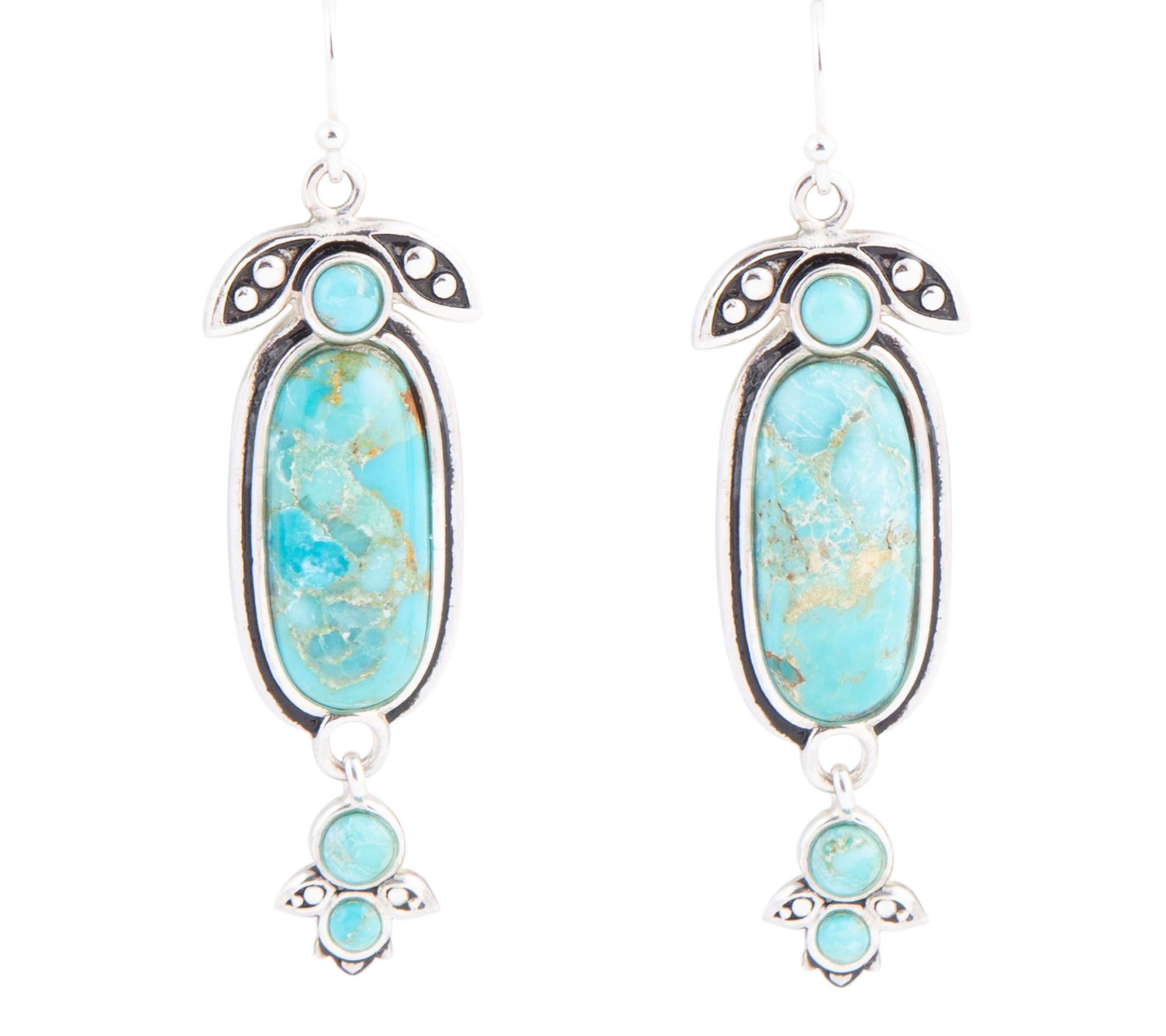 Barse Artisan Crafted Sterling Turquoise EmileEarrings