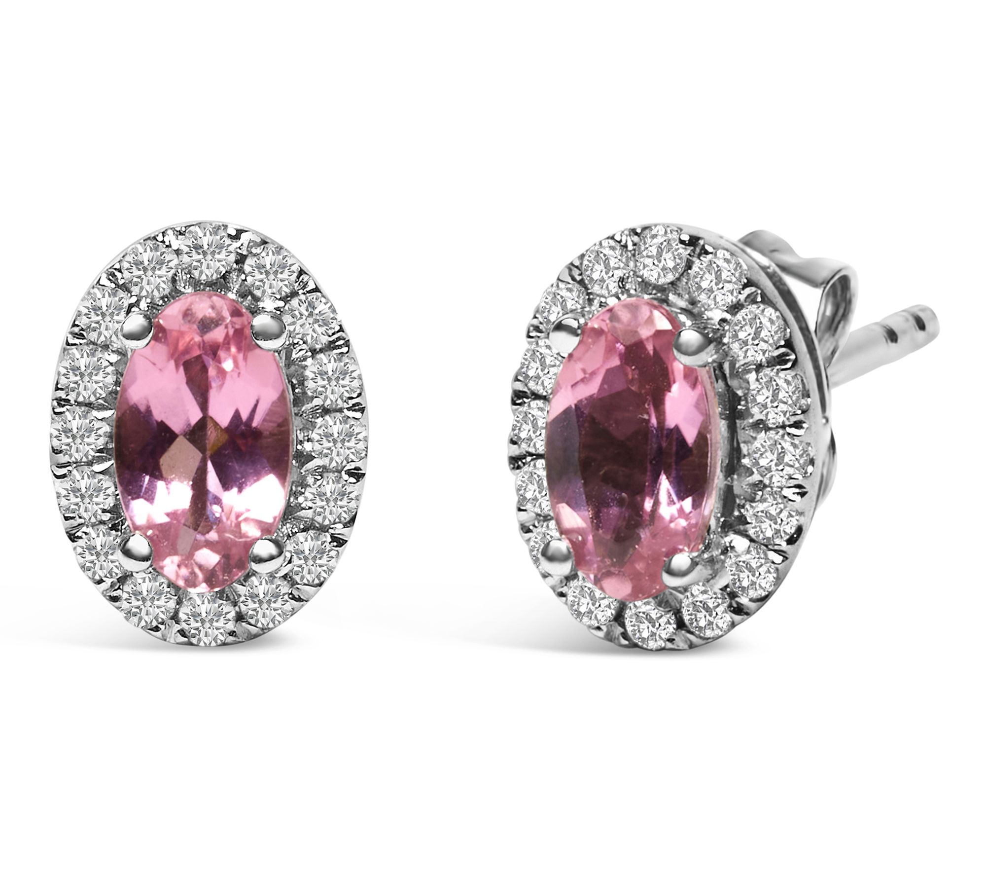 Haus of Brilliance Tourmaline & Diamond Earrings, 10K Gold
