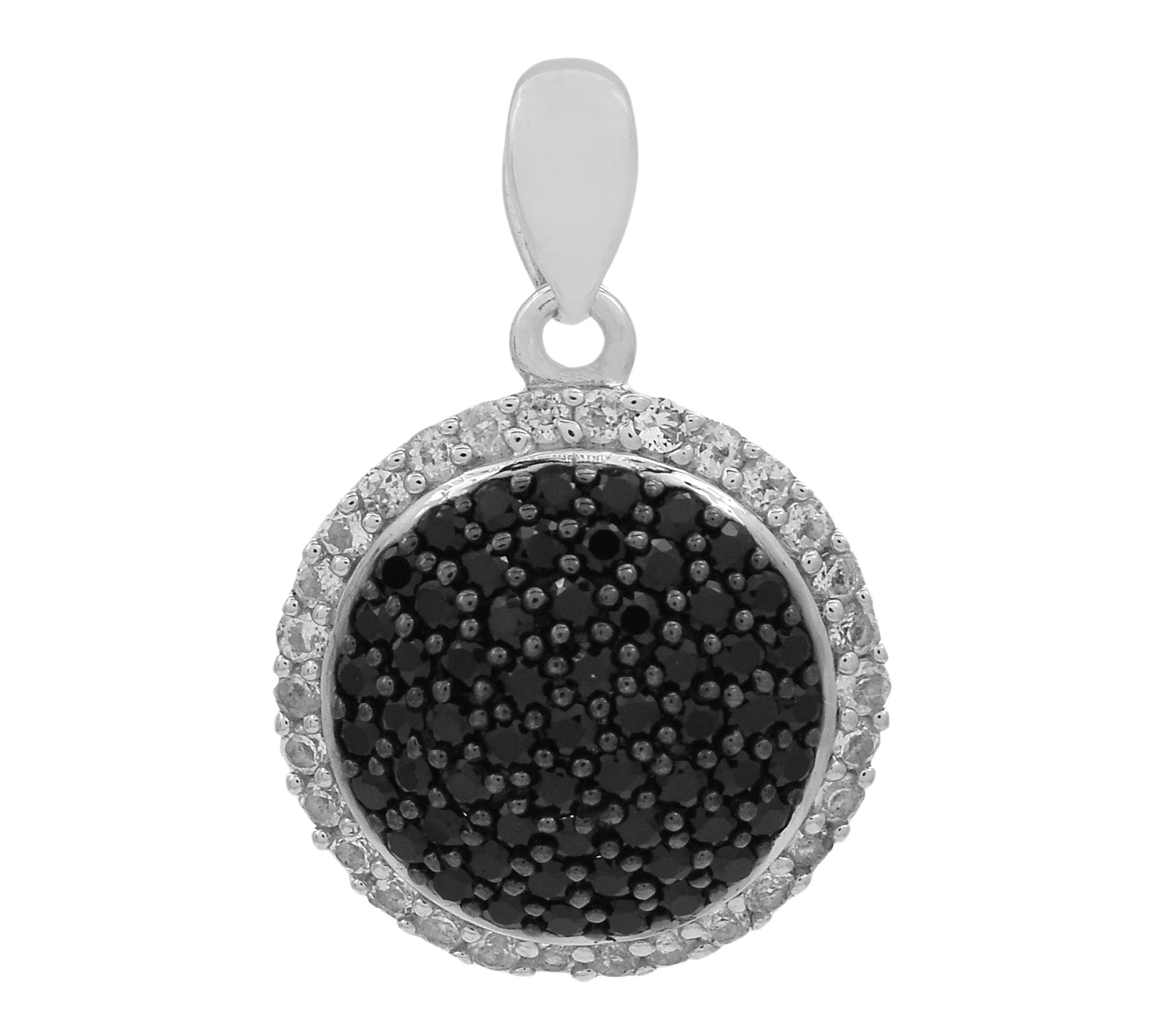 Affinity Gems Spinel & Zircon Cluster Pendant,Sterling