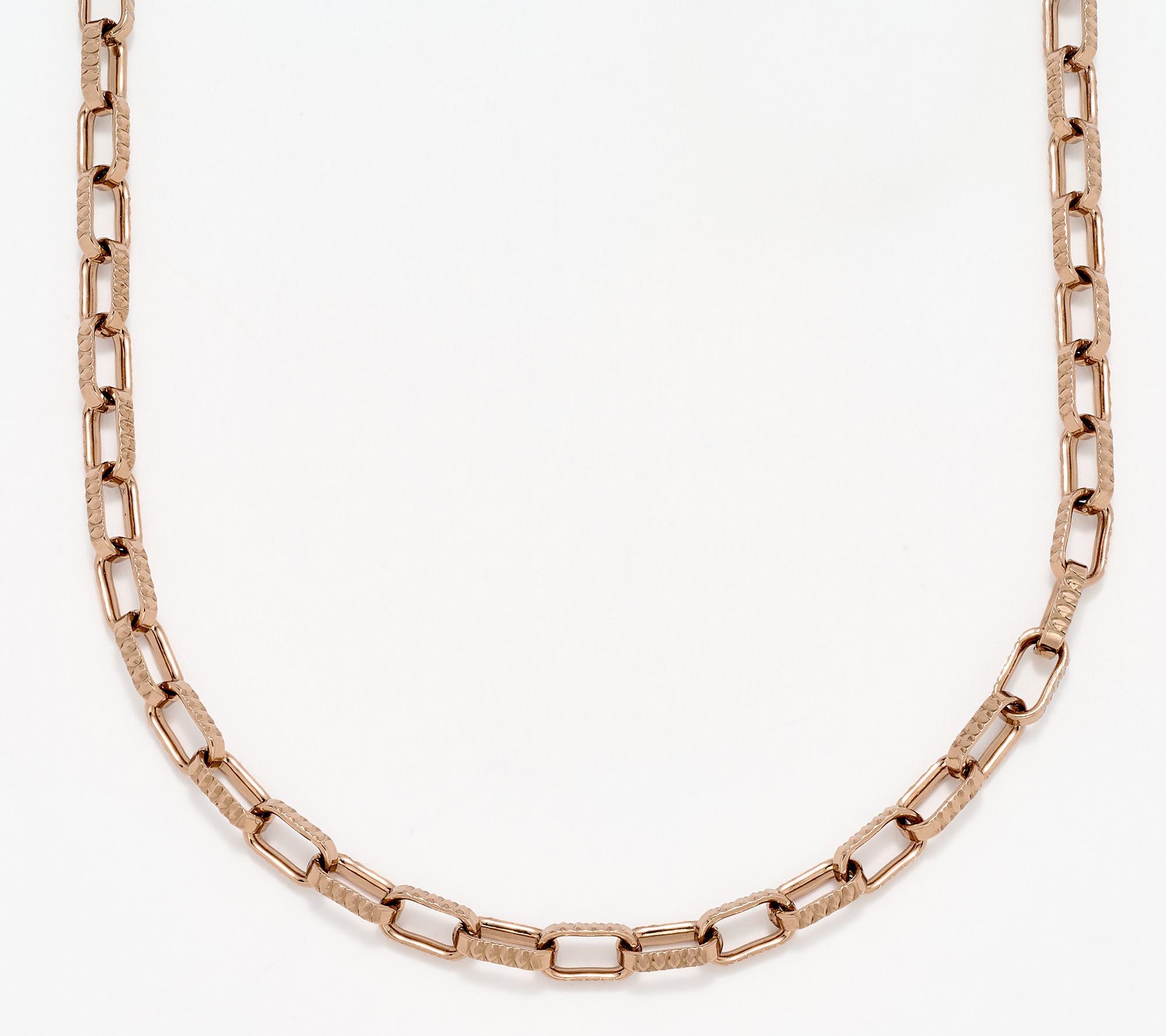 As Is" David Markstein Bronze Premiere Luxe Paper Clip Necklace, 18
