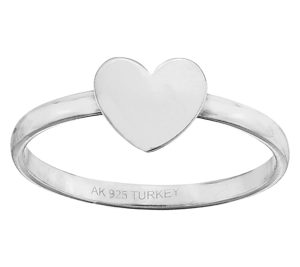 Silver Style Heart Ring, Sterling