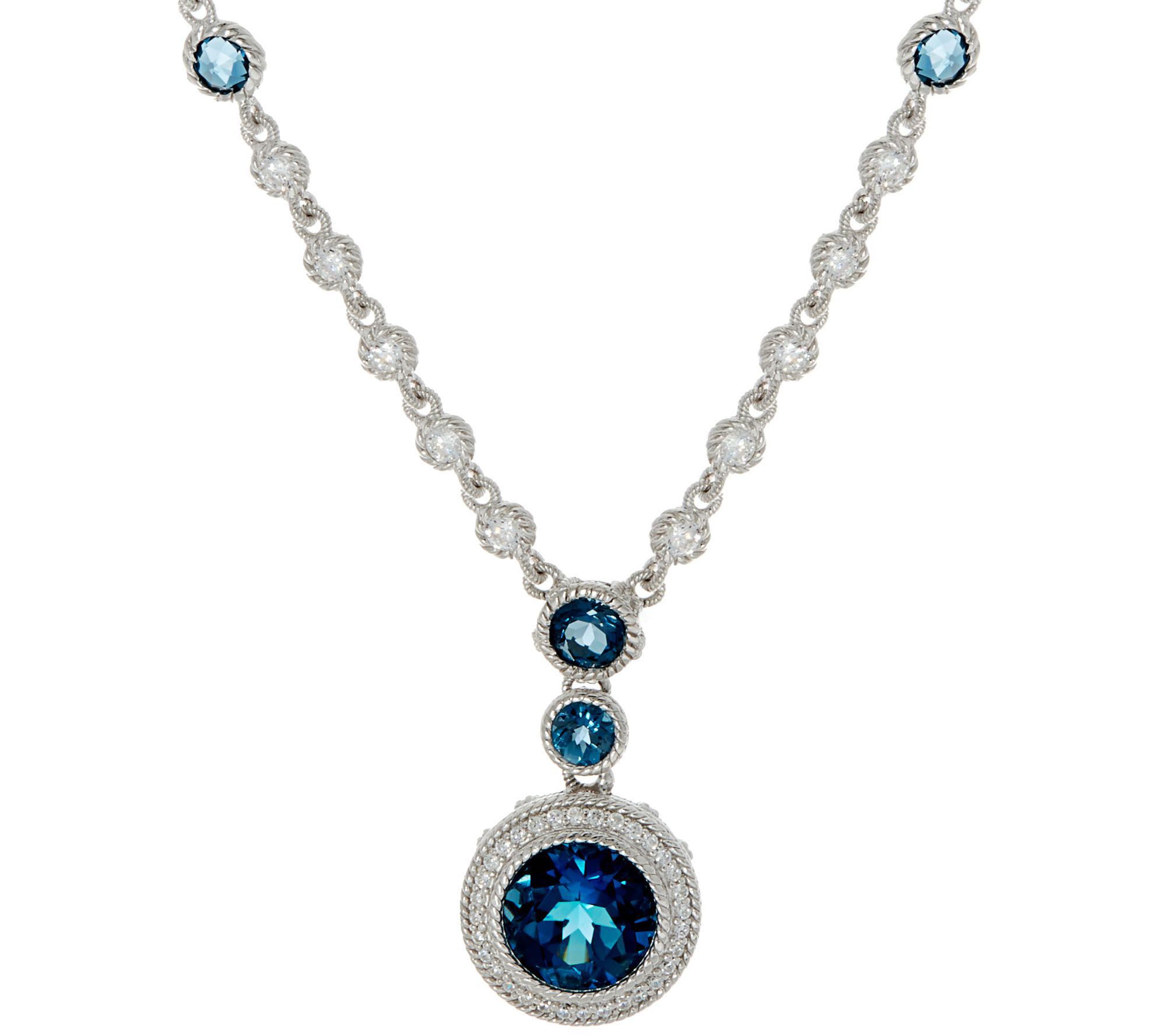 Judith ripka sale blue topaz necklace