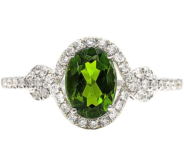 Qvc chrome diopside on sale rings