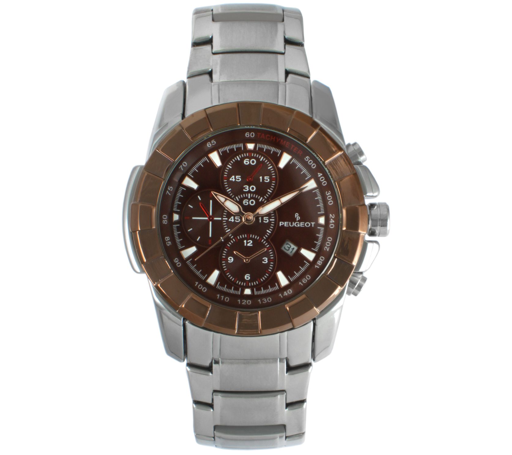 Peugeot Men's Stainless Sport Bracelet Watch