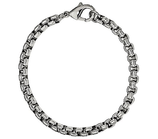 Steel by Design Men's 8-1/4" Bold Rolo Link Bracelet