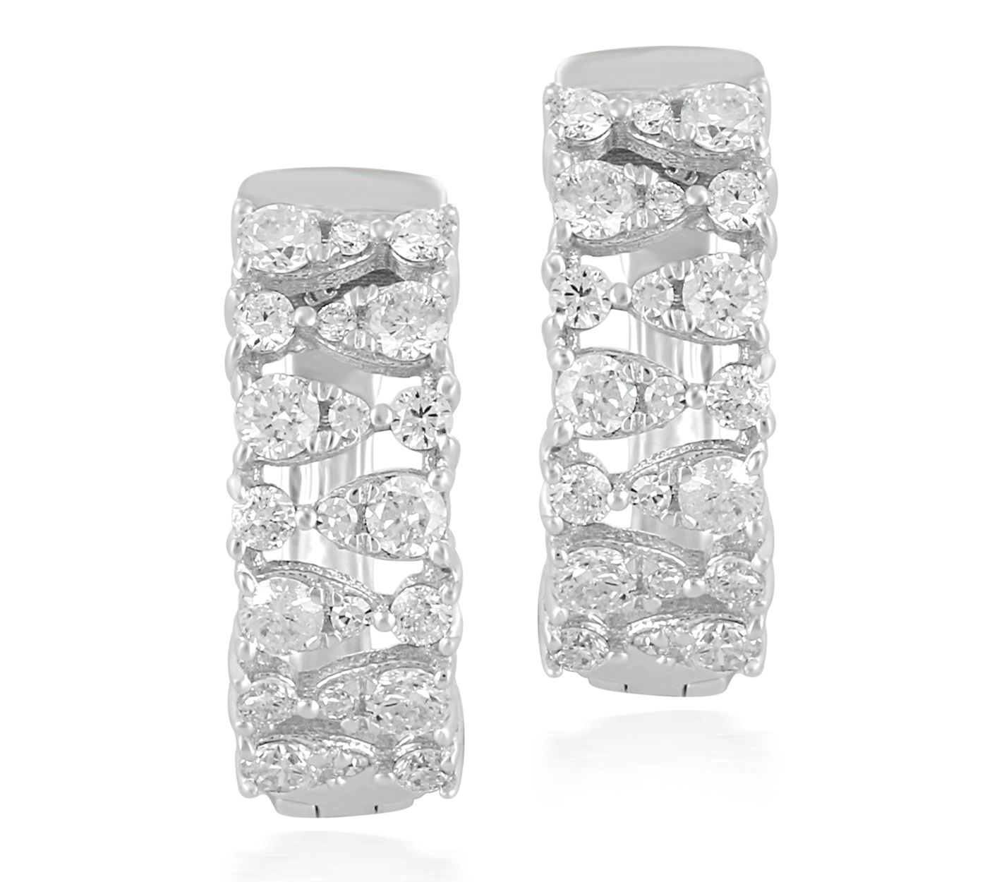 Affinity Diamonds 0.50 cttw Hoop Earrings, 14KGold
