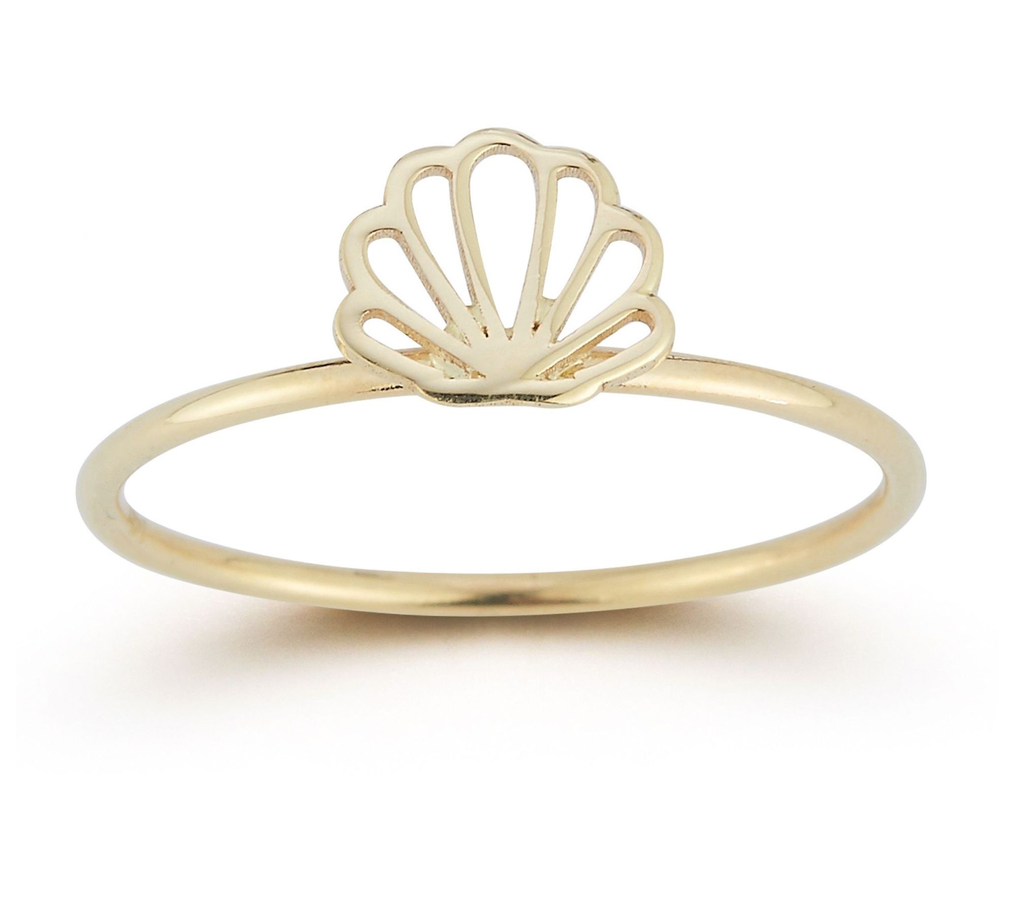 Luminosa Gold Shell Ring, 14K