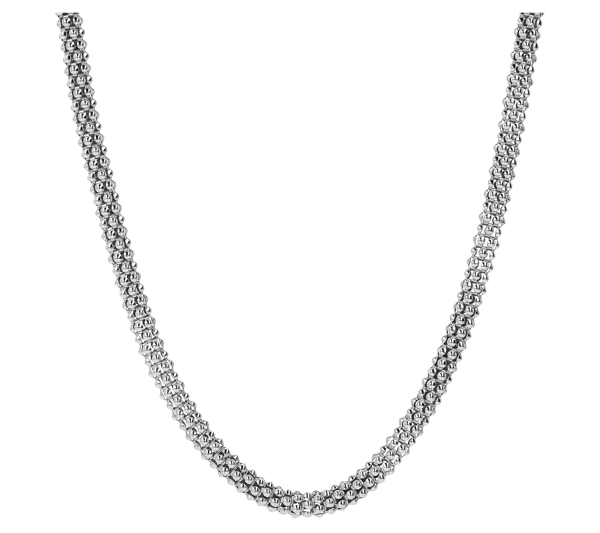Italian Silver 18" Bold Coreana Chain Necklace, 19.0g