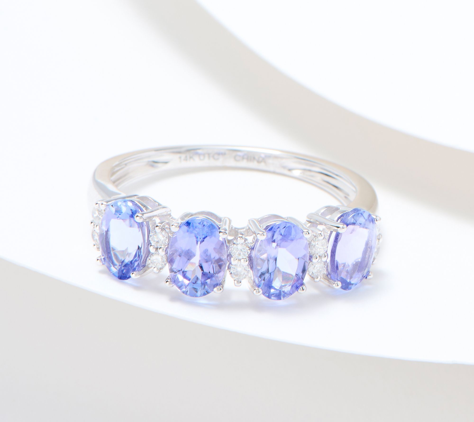 "As Is" Affinity Gems Oval Cut 4-Stone Gemstone Ring