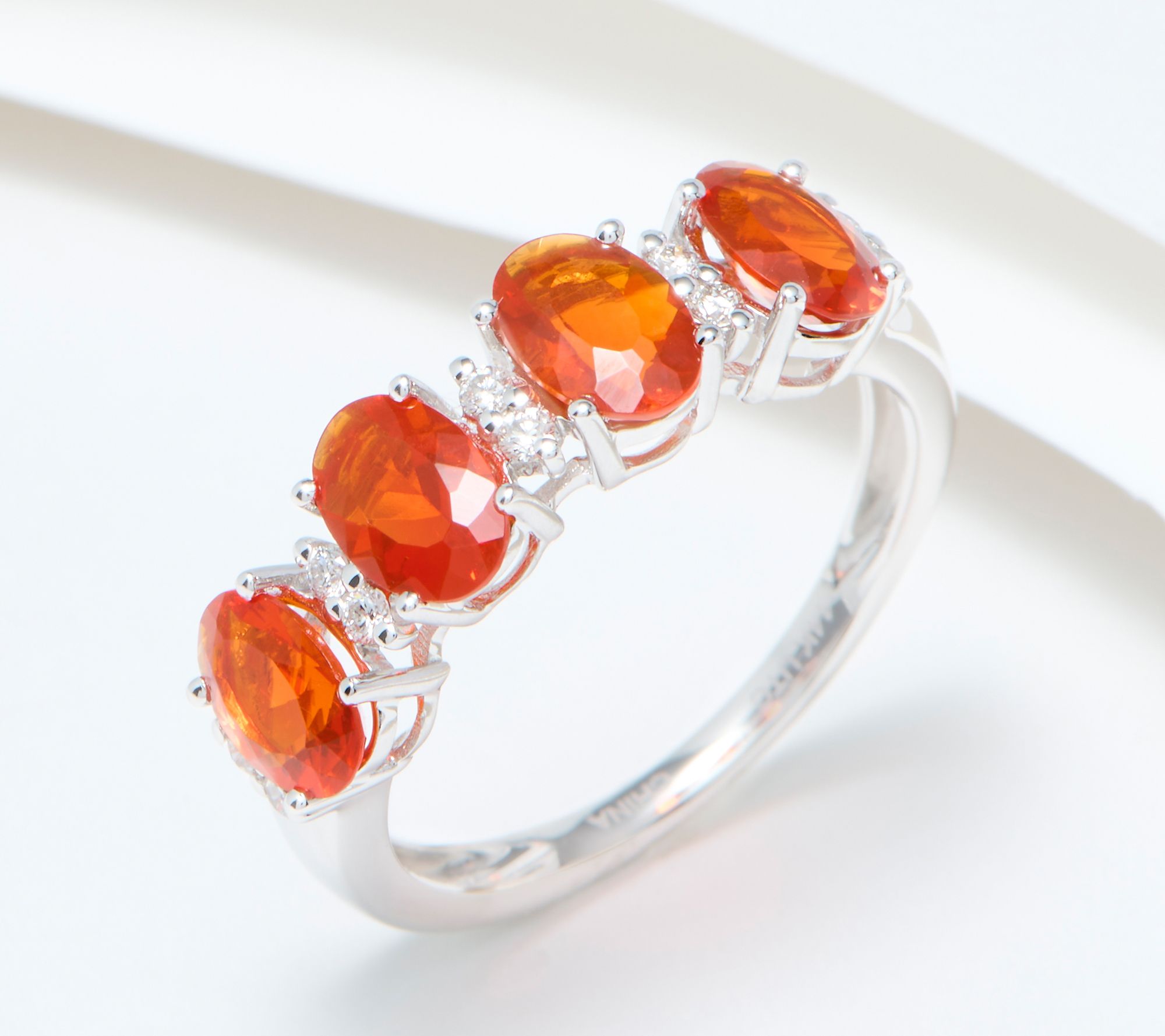 "As Is" Affinity Gems Oval Cut 4-Stone Gemstone Ring
