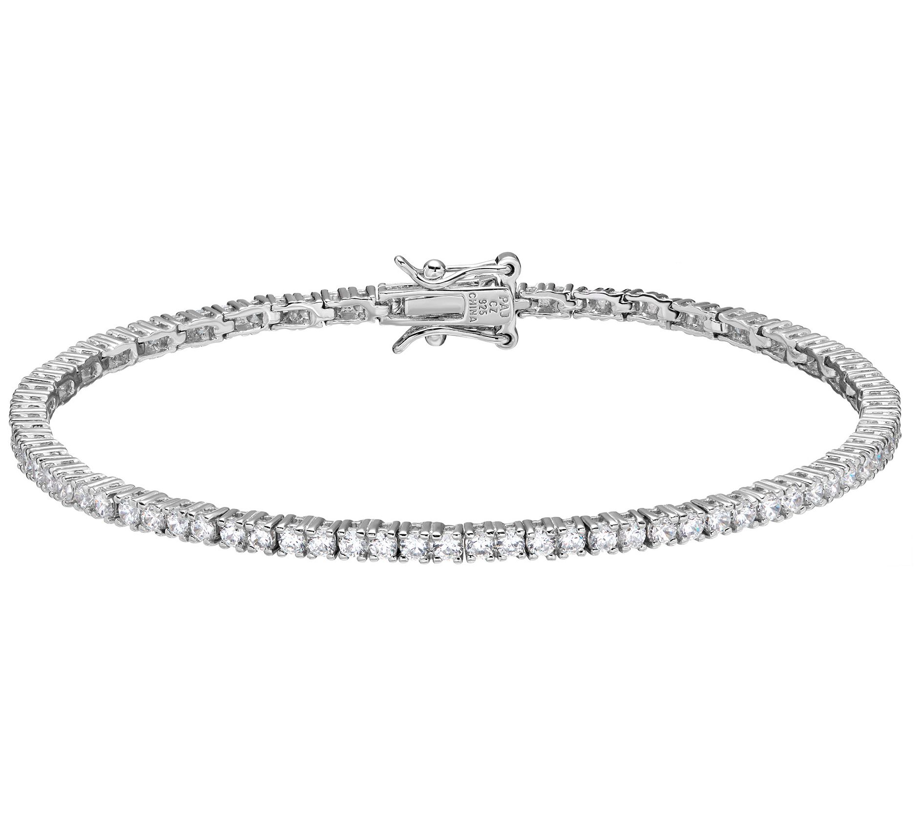 Diamonique 4.85 cttw Tennis Bracelet, Sterling Silver
