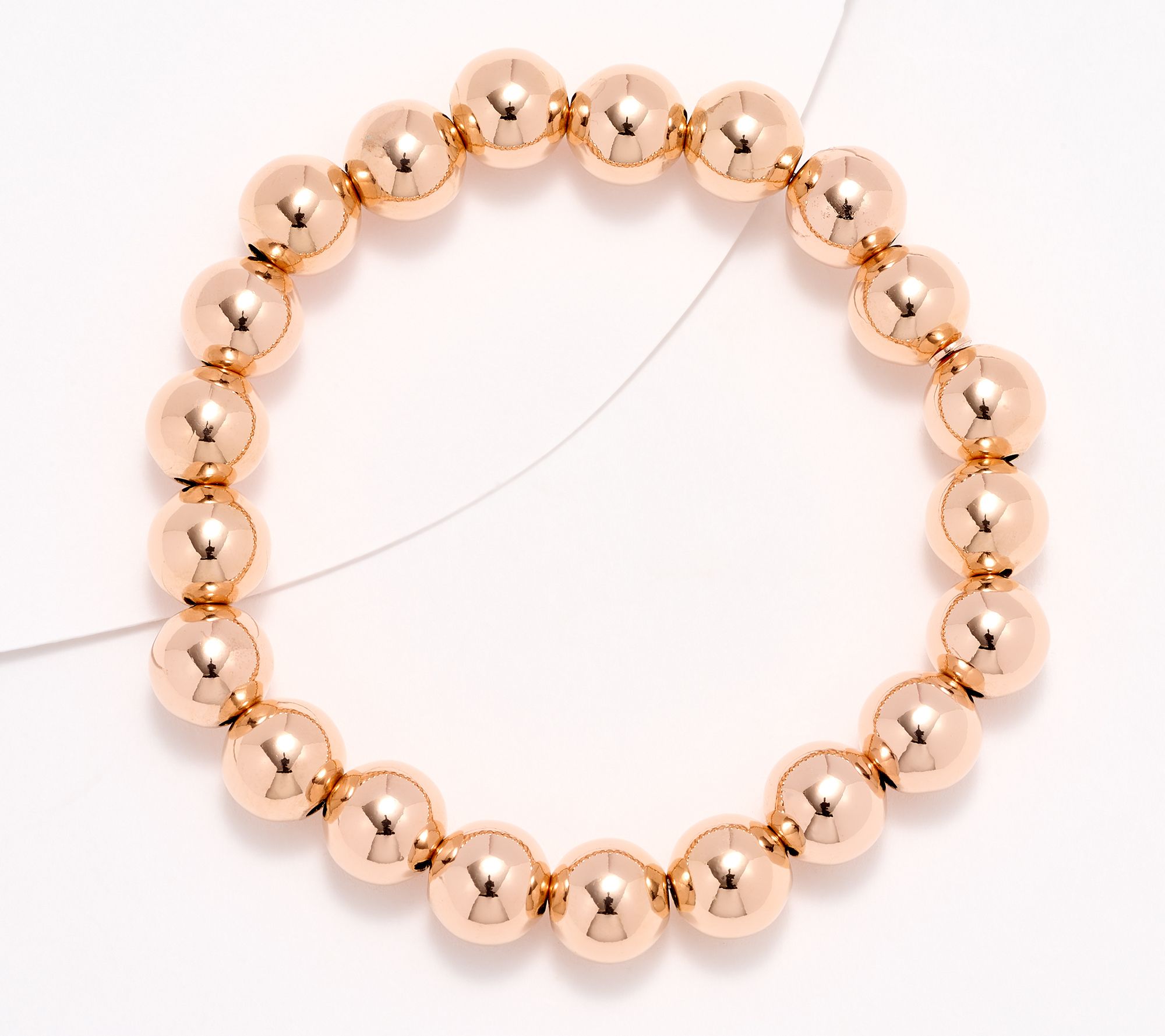 "As Is" David Markstein Bronze 10mm Beaded Bracelet